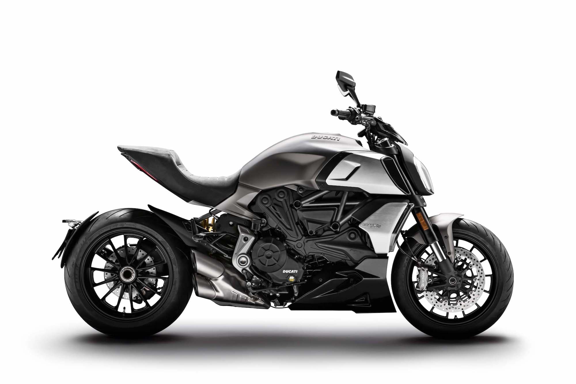 2019-2021 Ducati Diavel 1260 3 RHS studio white background