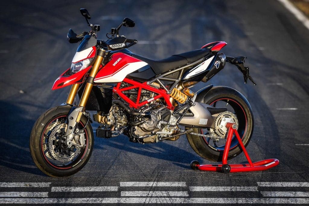2019 Ducati Hypermotard 950 SP on track press photo 2