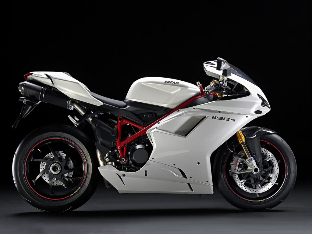 Ducati 1198 S white RHS