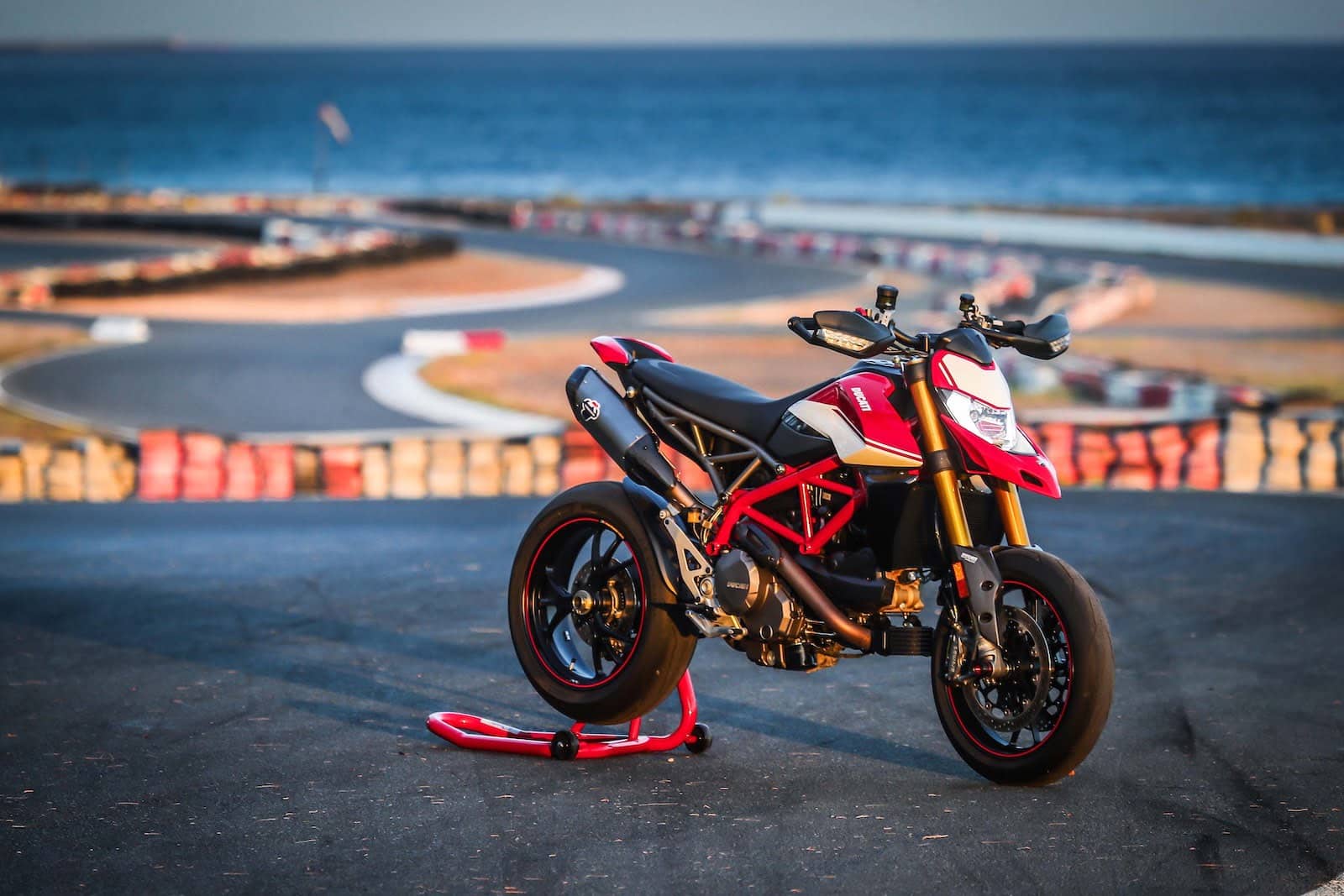 Ducati Hypermotard 950 and SP on winding road