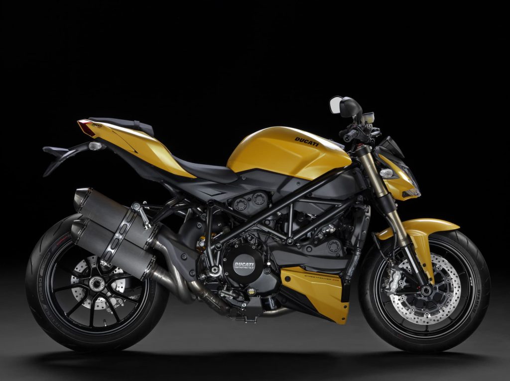 Ducati Streetfighter 848 RHS yellow studio