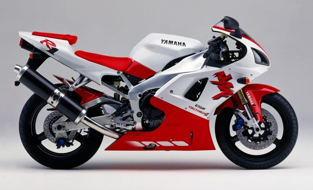 1998 Yamaha YZF-R1 RHS red and white