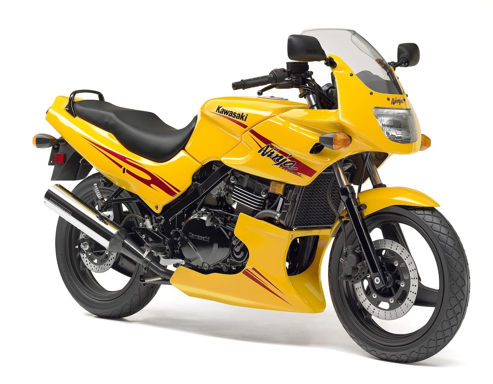 Kawasaki Ninja 500R yellow