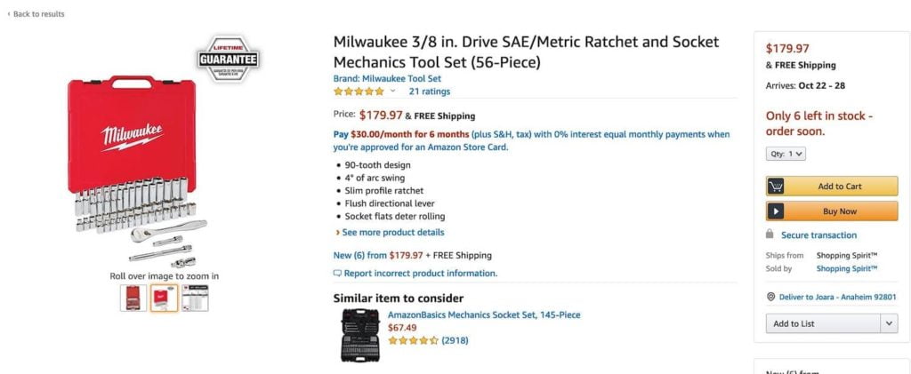 Milwaukee socket set for motorcycle maintenance