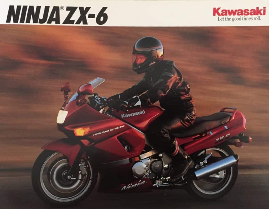 Kawasaki ZZR600 ZX-6 brochure photo