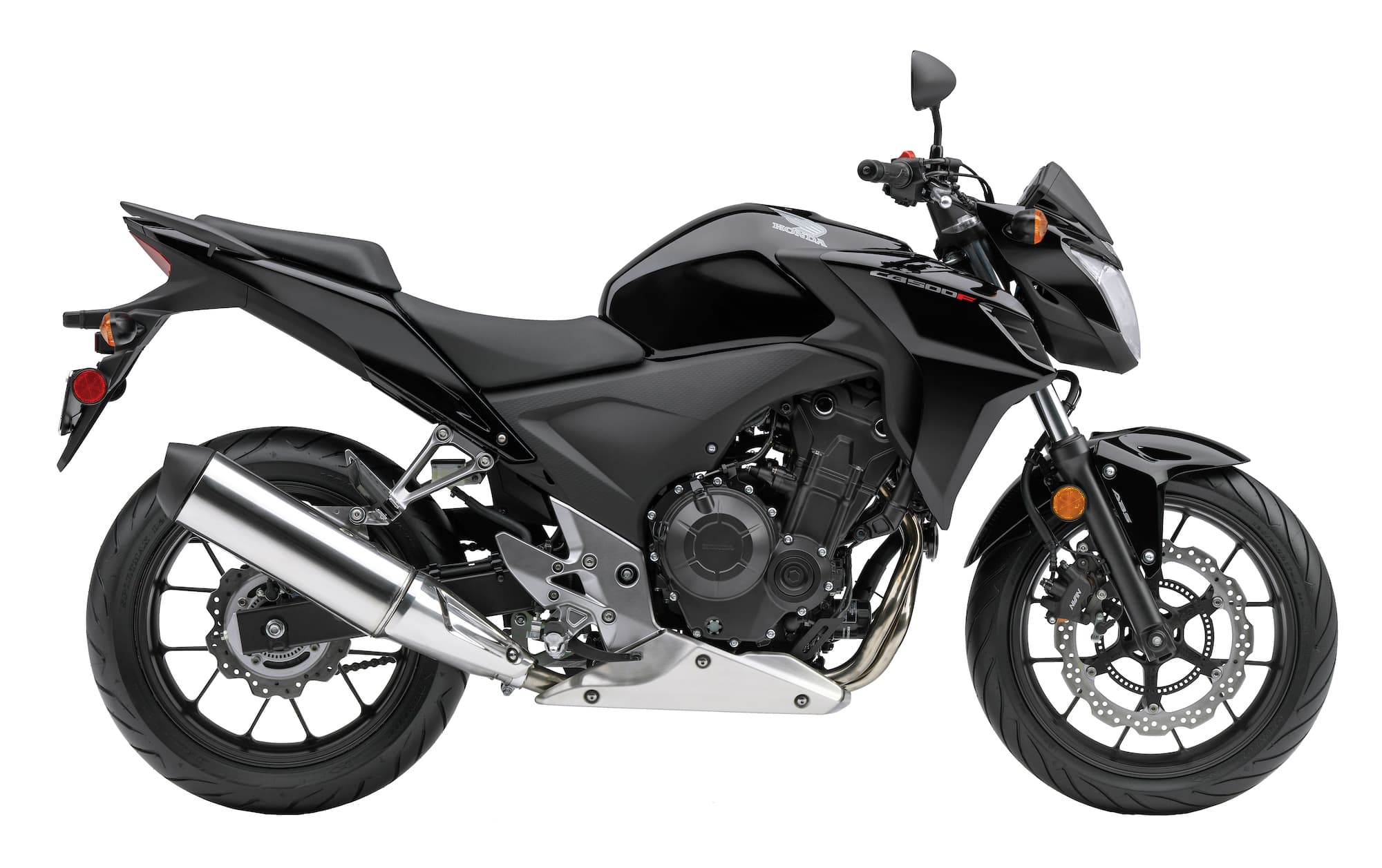 2014 Honda CB500F black studio rhs