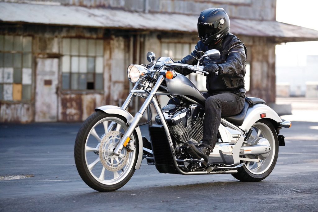 Honda VT1300 Fury LHS action riding