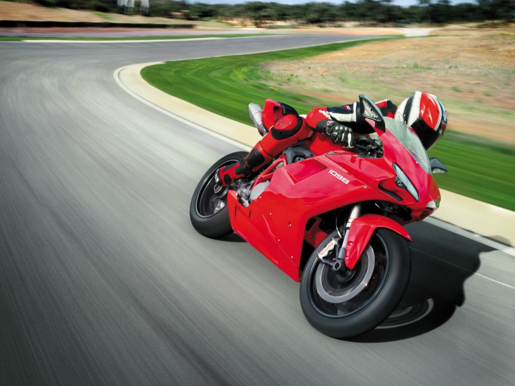 Ducati 1098 Red on track