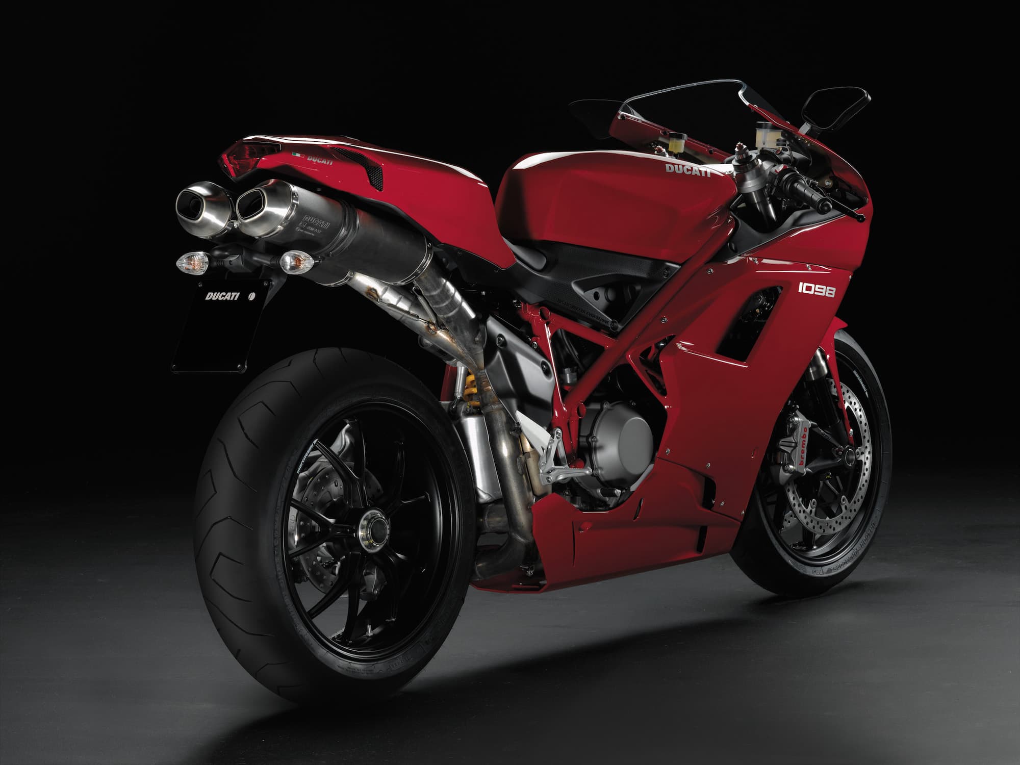 Ducati 1098 Superbike base model studio Red RHS rear