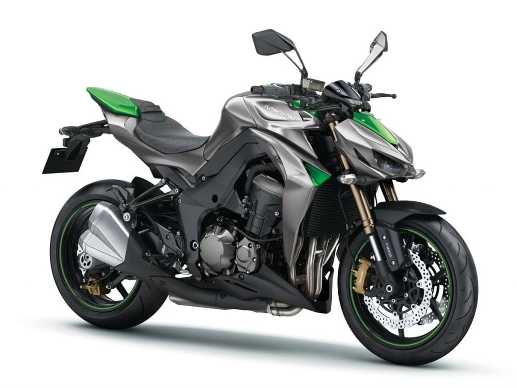 2014 Kawasaki Z1000 - silver and green