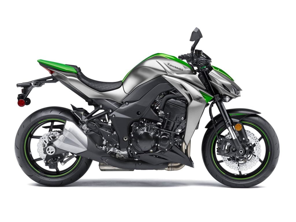 2016 Kawasaki Z1000 4th gen - silver and green