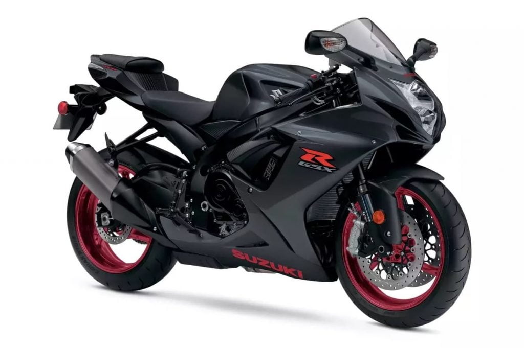 2020 GSX-R600 Black with red rims