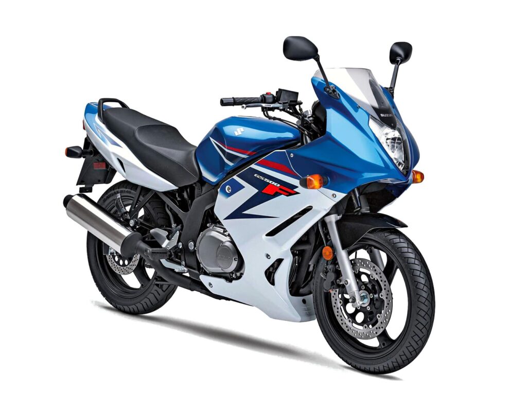 Suzuki GS500F Studio rhs 3-4 blue