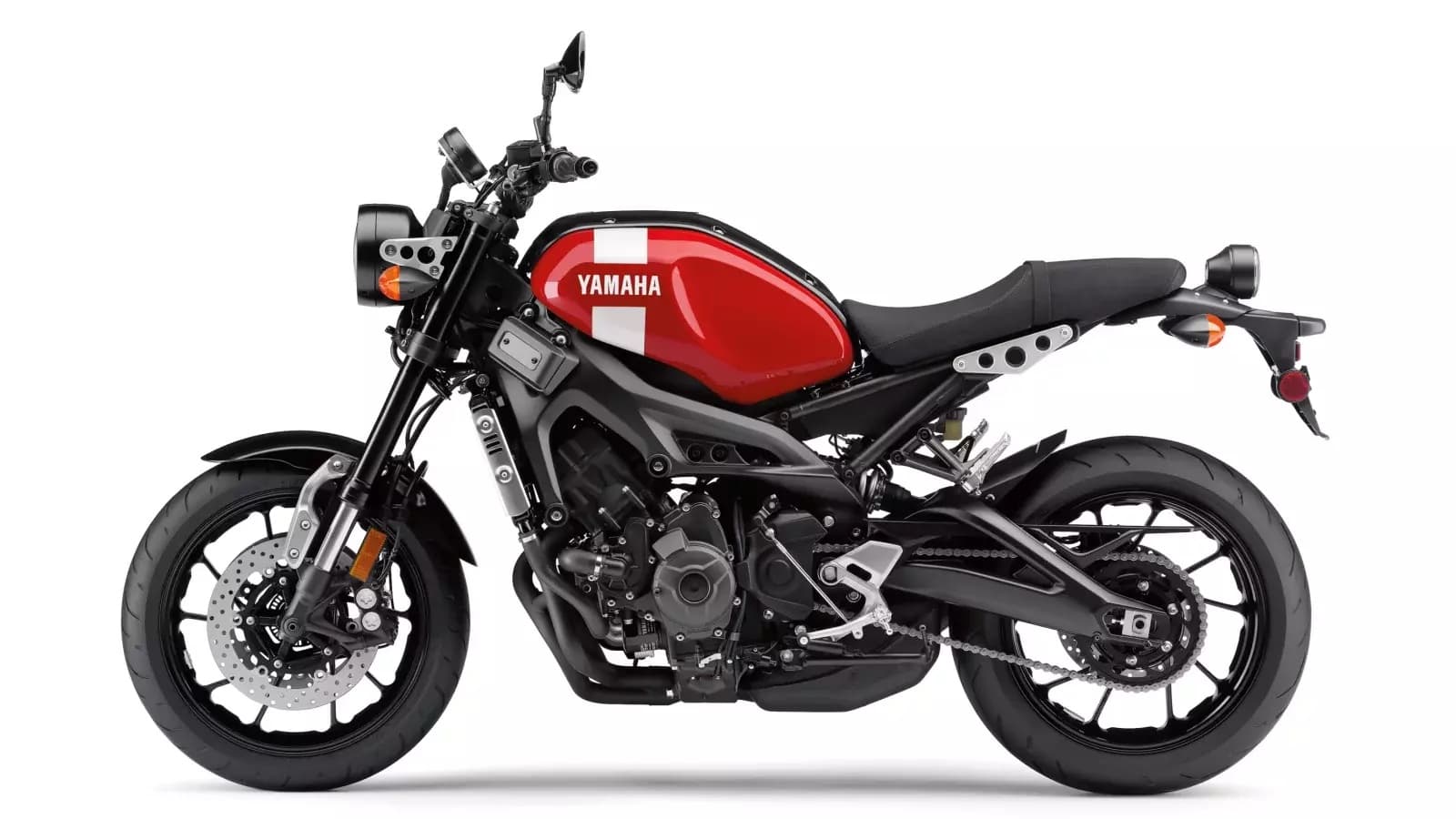 Red and Black Yamaha XSR900