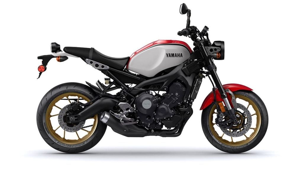 Stock image white and red Yamaha XSR900