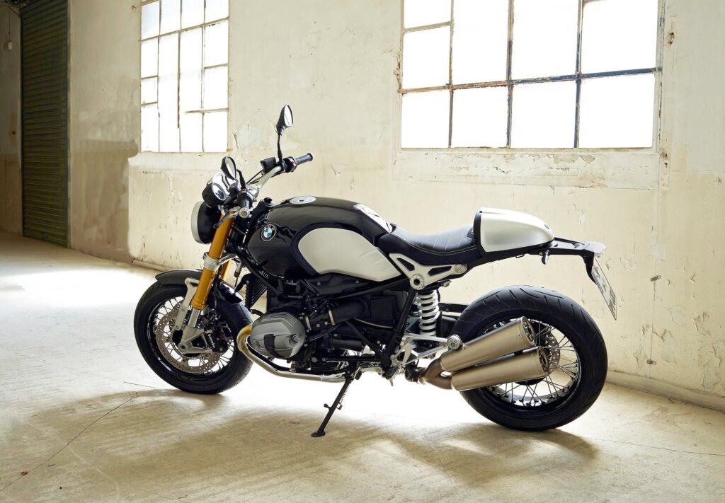 2014-2016 BMW R nineT classic LHS rear 3-4 static