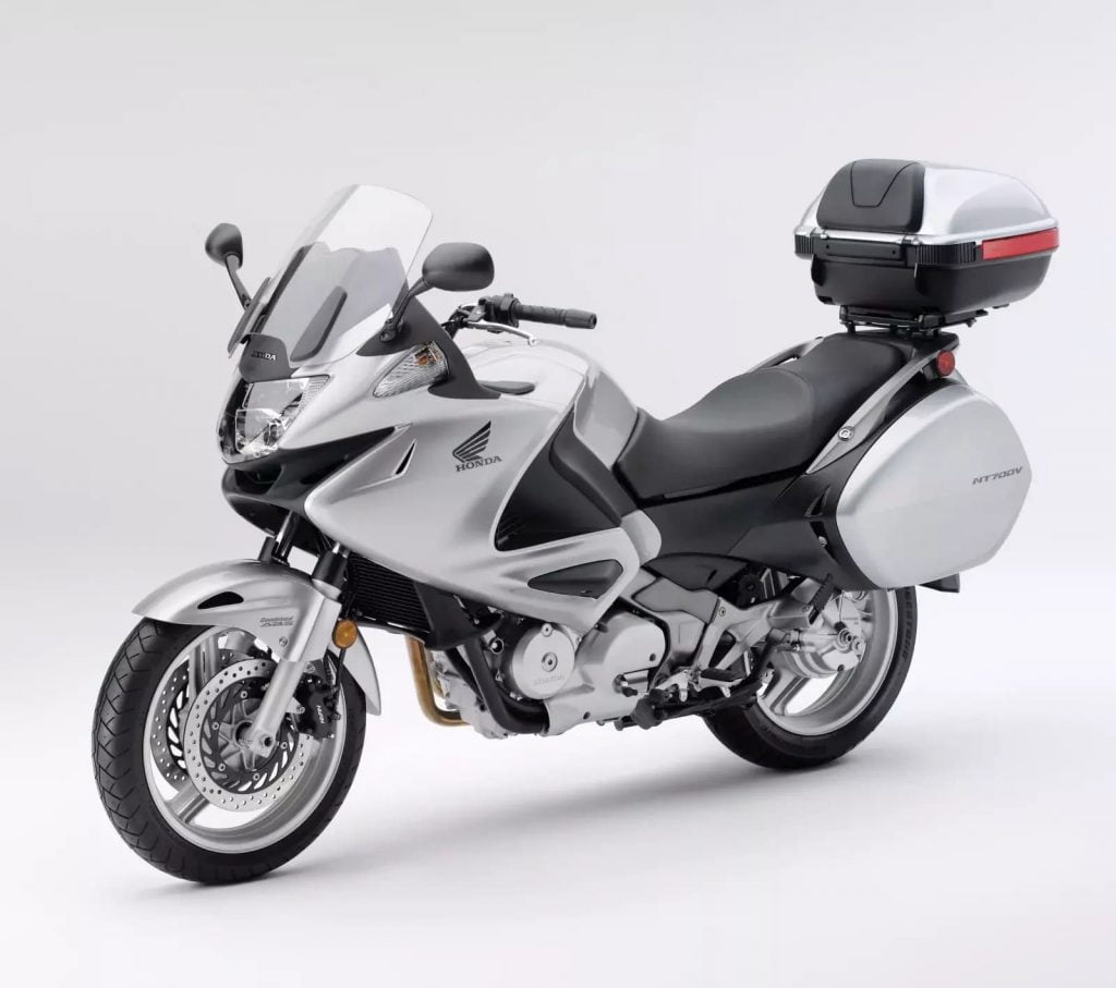 Honda NT700V Deauville with top box luggage