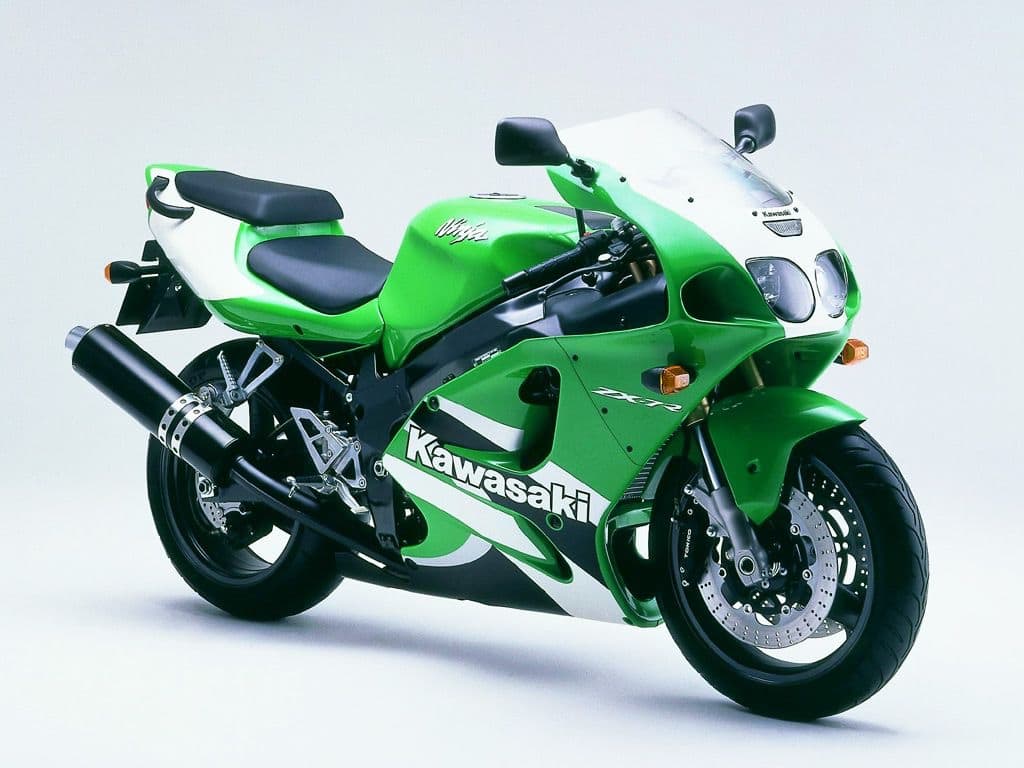 Kawasaki Ninja ZX-7R green rhs