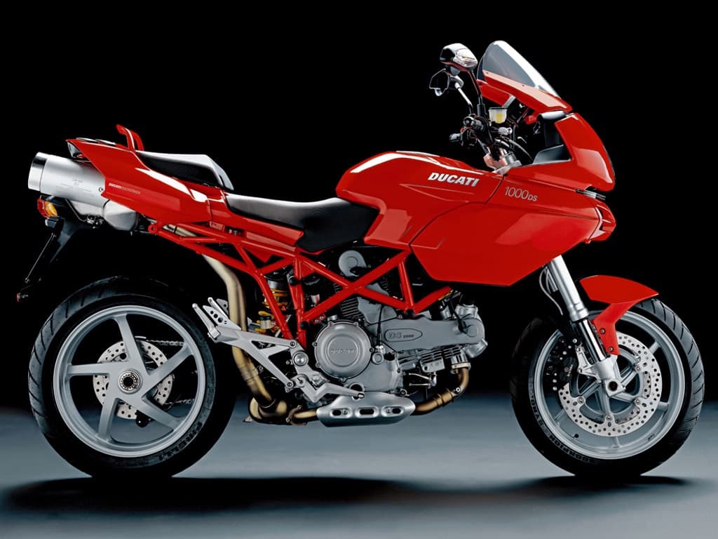 red ducati multistrada 1000ds