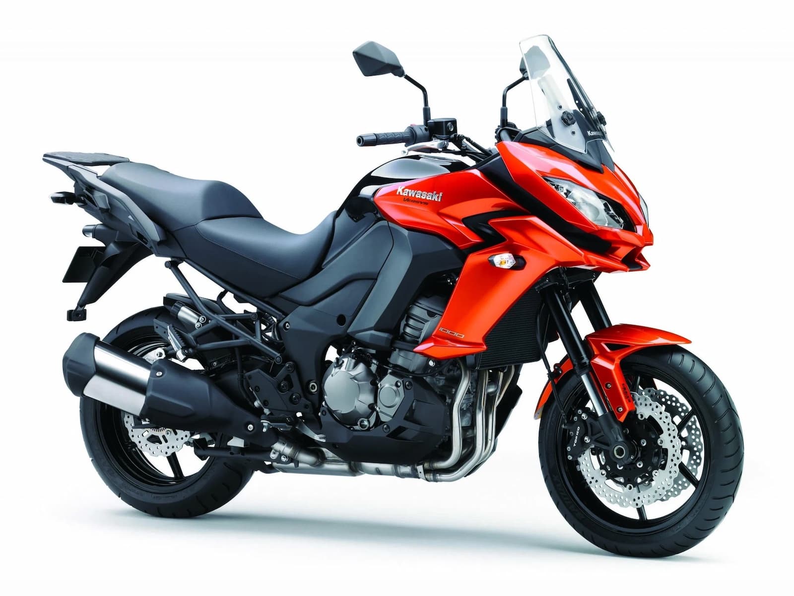 2015 Orange Kawasaki Versys 1000 Gen 2 Diagonal studio image
