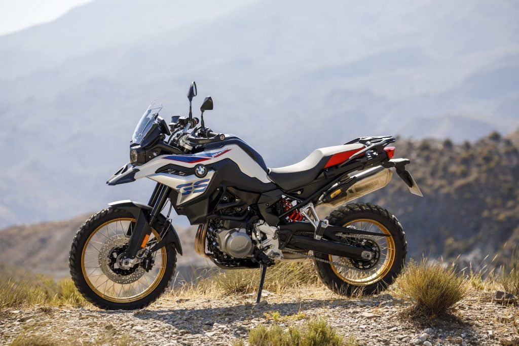 2018 2019 2020 BMW F 850 GS LS parked on dirt road