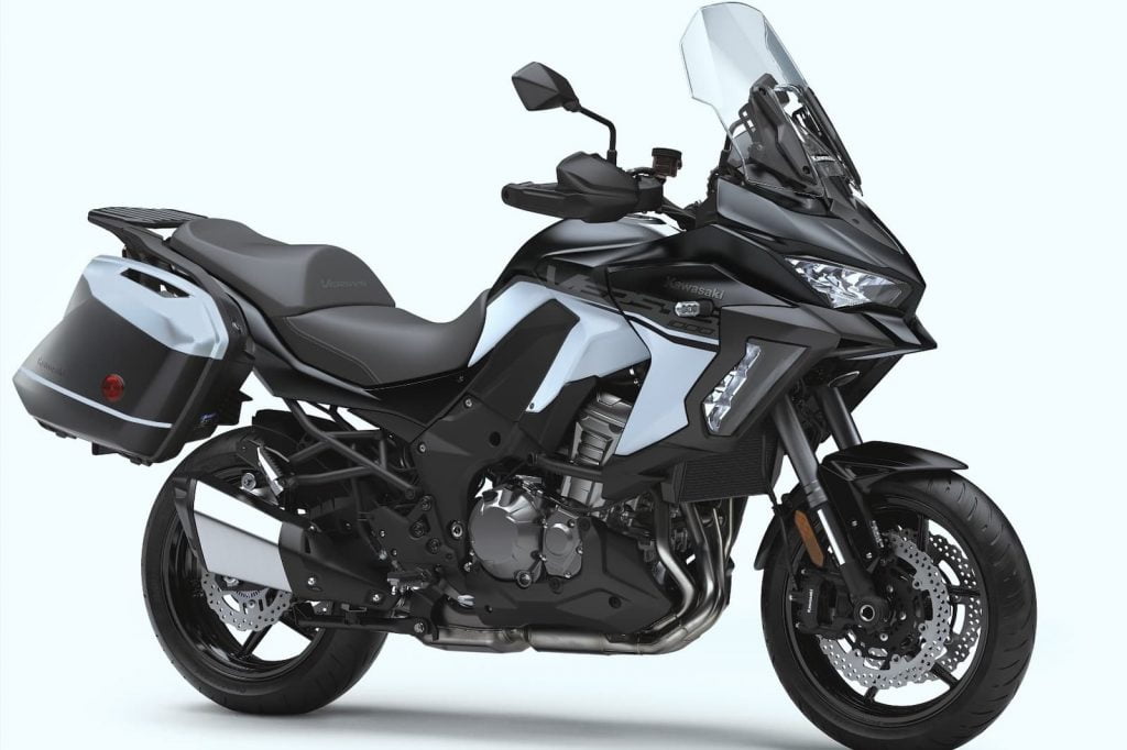2019 Versys 1000 LT diagonal with luggage | Kawasaki Versys 1000 Gen 3 (2019+) Maintenance Schedule and Service Intervals