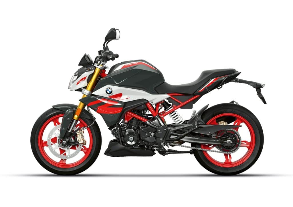 2020 BMW G 310 R Studio 2 Red and white