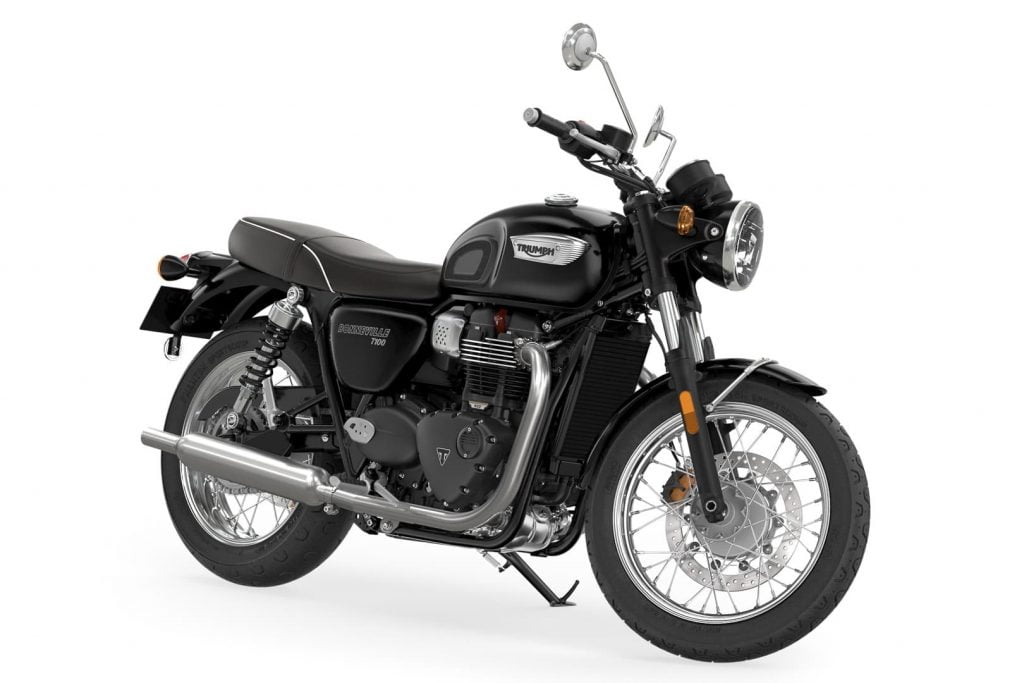 Triumph Bonneville T100 (2021+) Maintenance Schedule 10 2021 2022 Triumph Bonneville T100 black