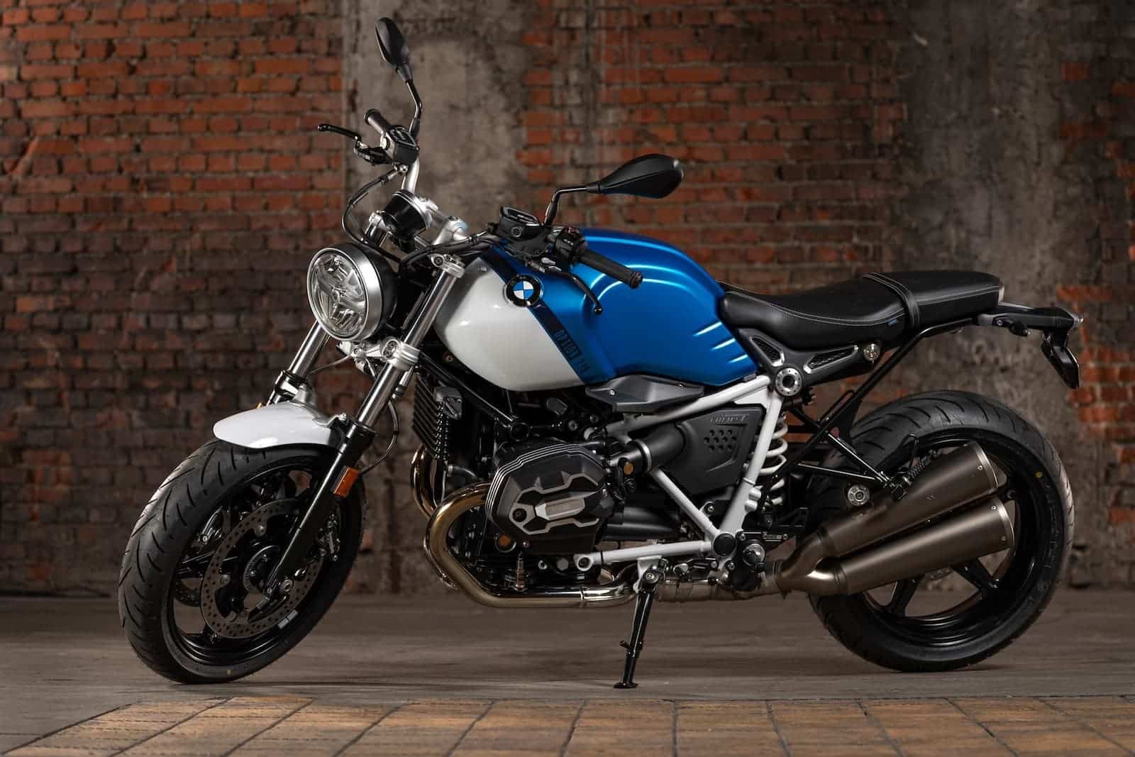2021 BMW R nineT Pure in front of brick wall