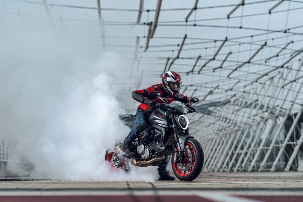 2021 Ducati Monster 950 burnout