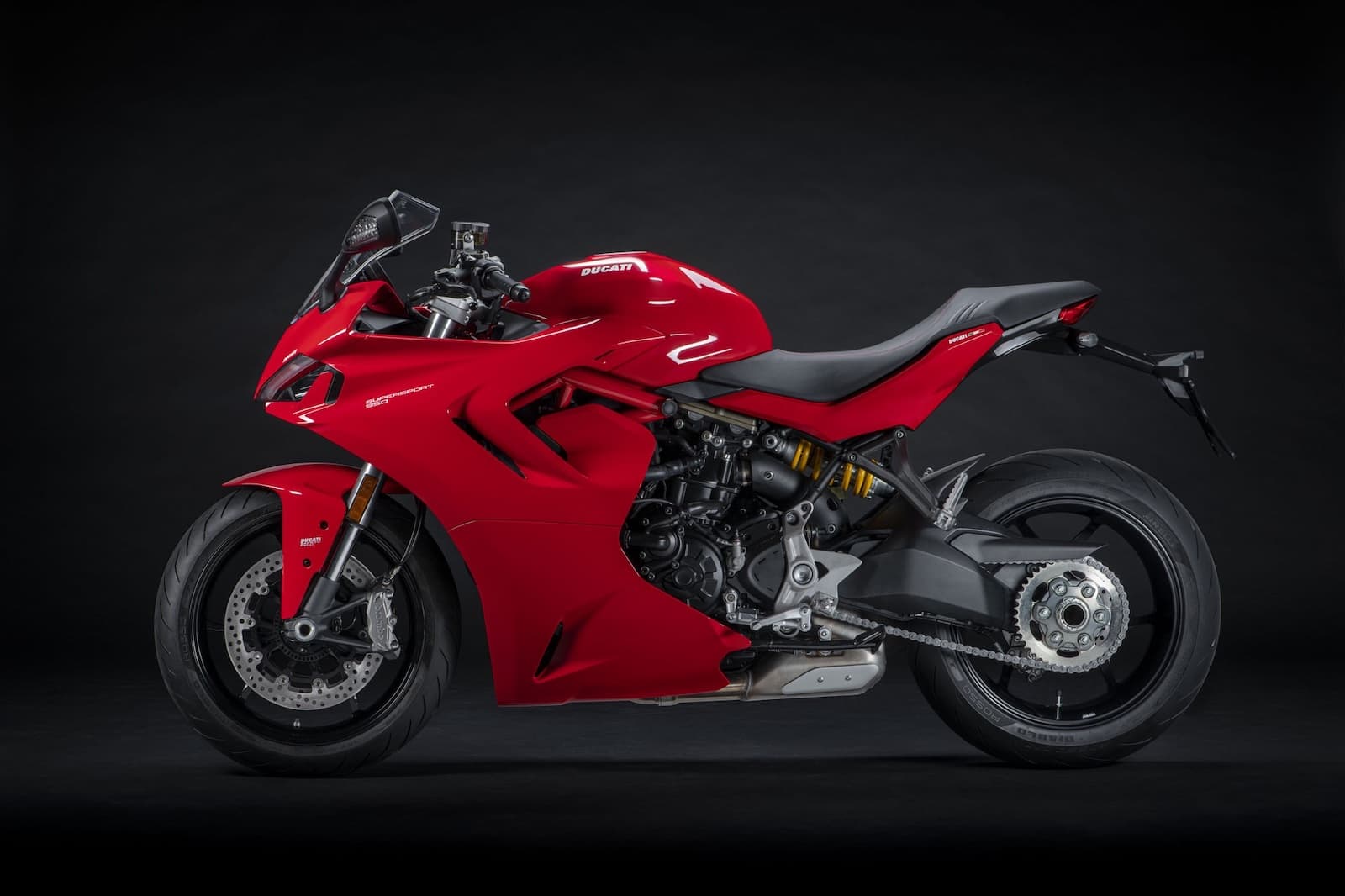 Red Ducati Supersport 950 LHS