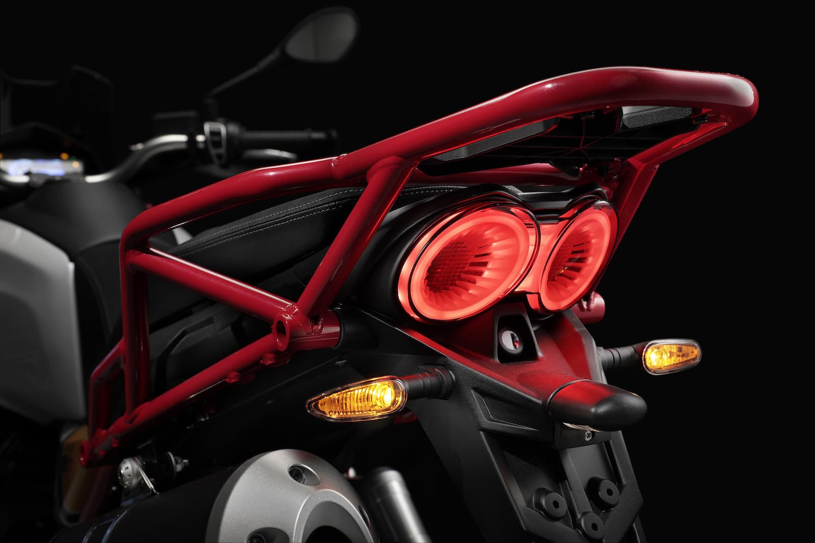 Moto Guzzi V85 TT rear twin tail lights