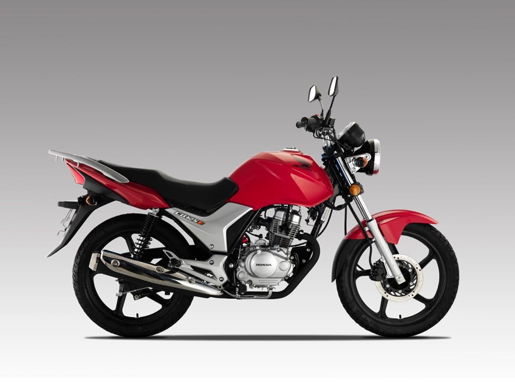 Red Honda CB125E stock image