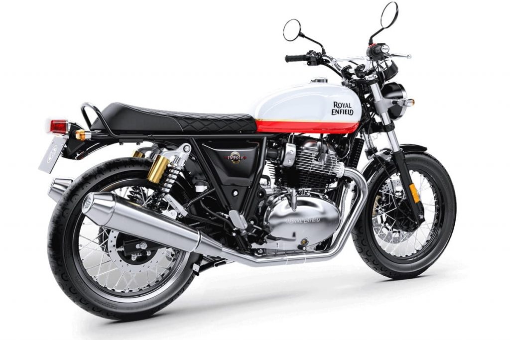 Royal Enfield Interceptor 650 (INT 650) Maintenance Schedule and Service Intervals 17 Royal Enfield Interceptor 650 INT 650 red and white "Bakers"