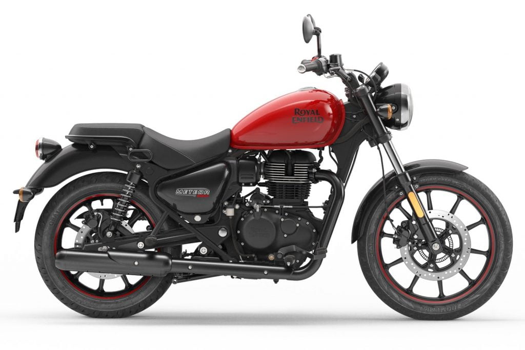 Royal Enfield Meteor 350 — Simplified Maintenance Schedule and Service Intervals 4 Royal Enfield Meteor 350 Fireball Red RHS