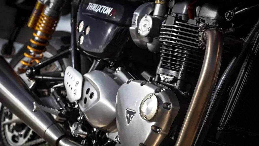 2018 2019 Triumph Thruxton R 1200 engine and details