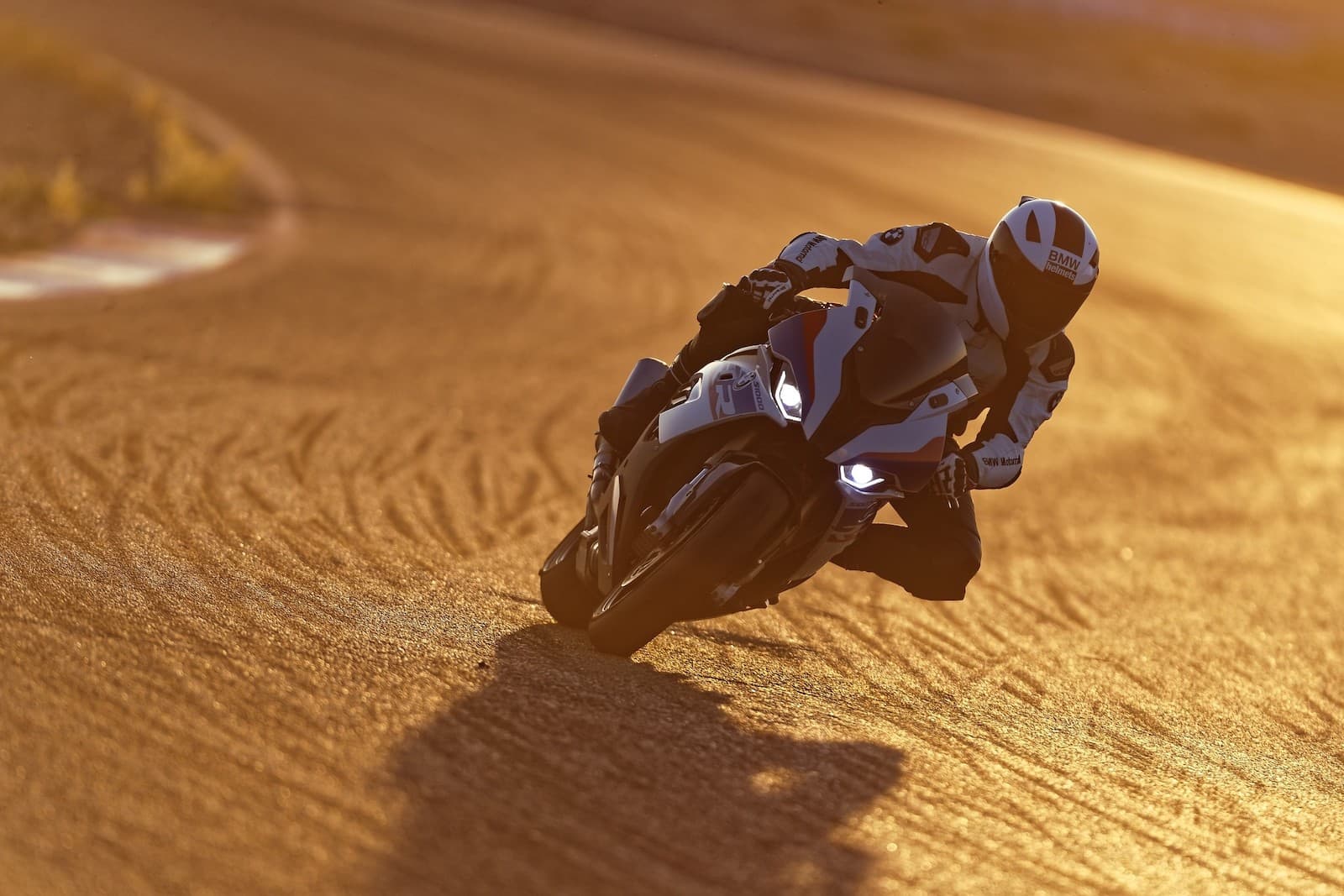 2019 2020 BMW S 1000 RR on track at sunset
