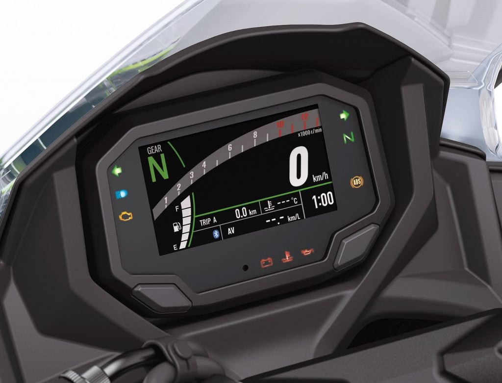 TFT display on 2021 Kawasaki Ninja 650