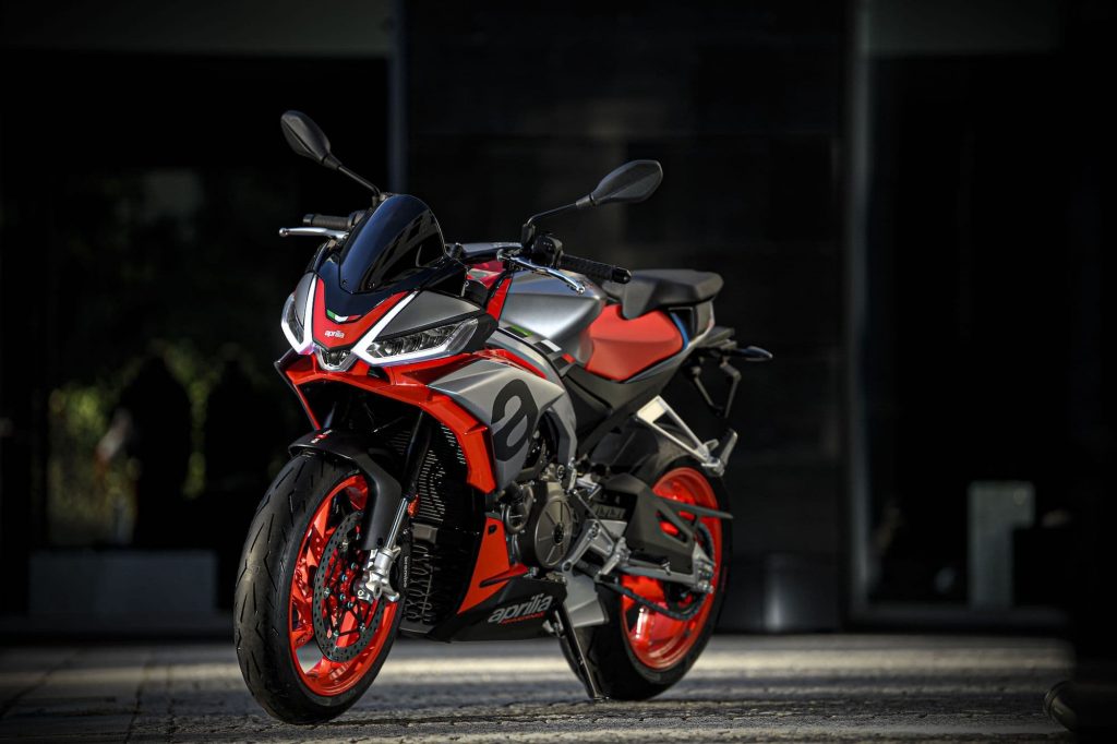 2021 Aprilia Tuono 660 parked LHS static