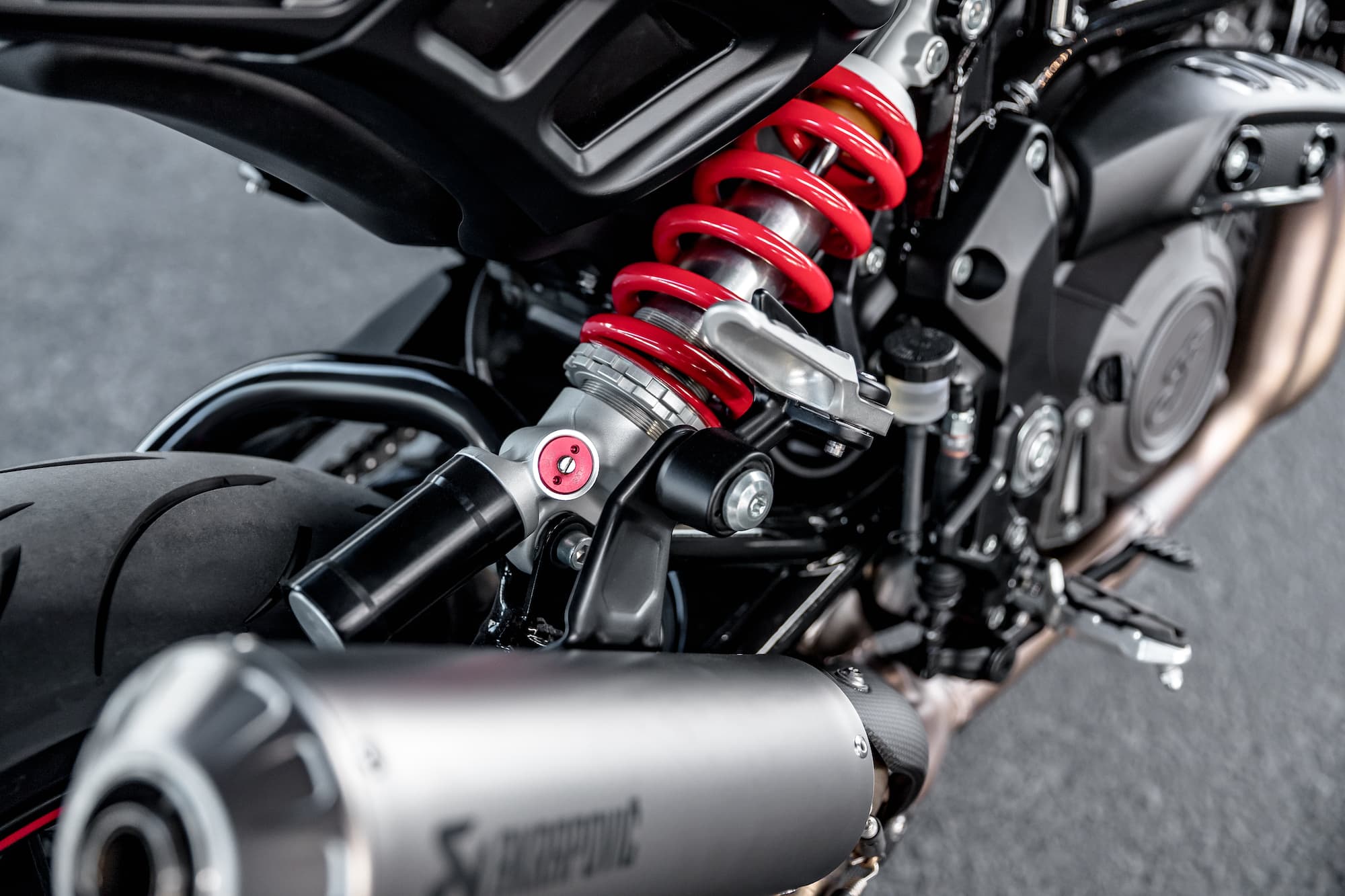 2022 Indian FTR S Rear suspension shock