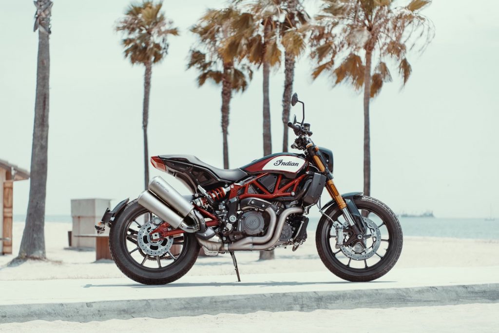 Indian FTR 1200 S RHS by palm trees | Indian FTR 1200 S (2019-2020) Maintenance Schedule and Service Intervals