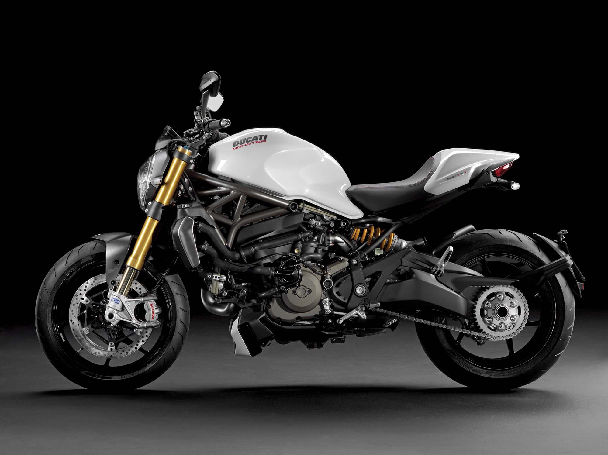 2014-2016 Ducati Monster 1200 S studio LHS white