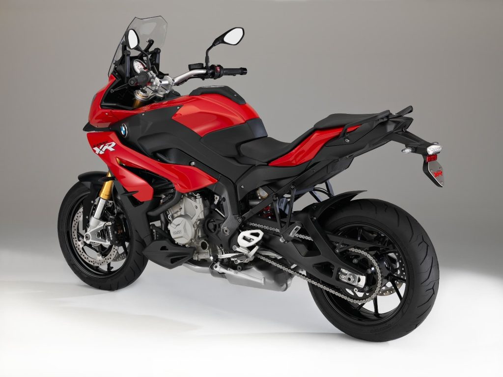 2015 2016 BMW S 1000 XR red rear angle