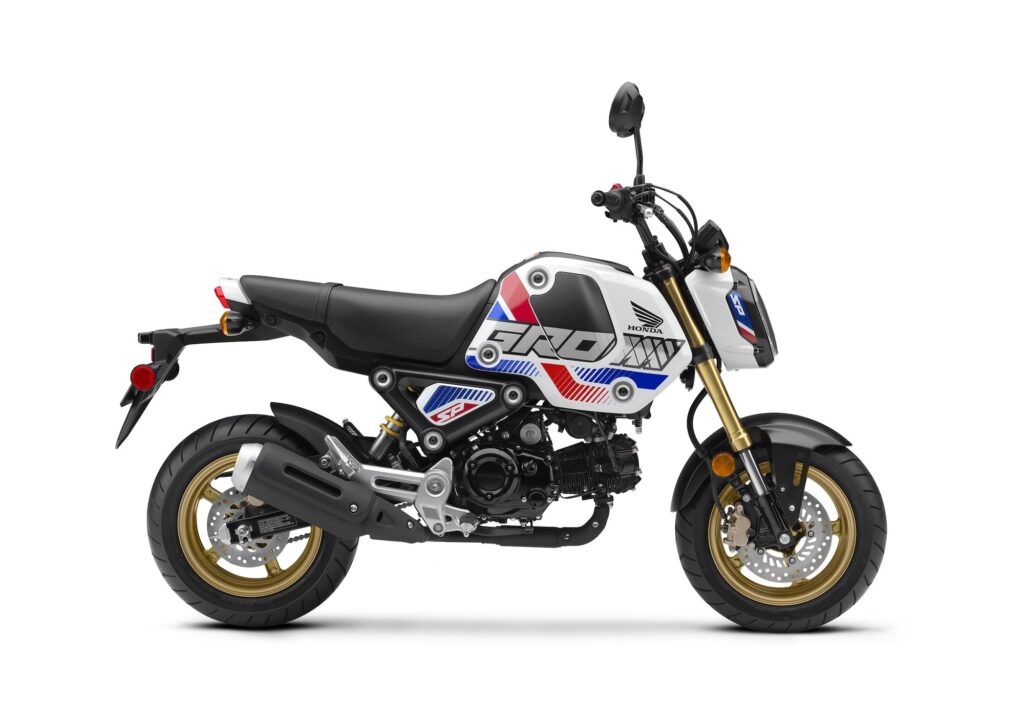 2022 Honda Grom SP pearl white rhs studio