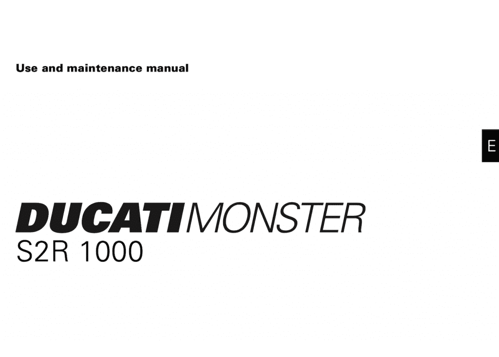 Ducati Monster S2R1000 maintenance schedule screenshot 1