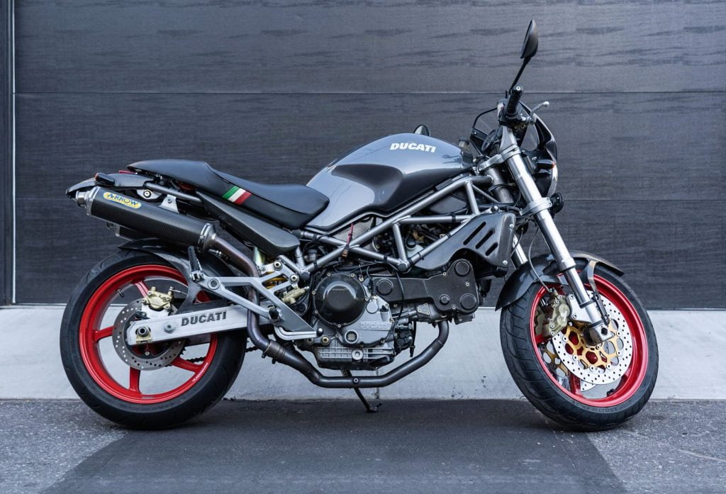 Ducati Monster S4 grey and red RHS