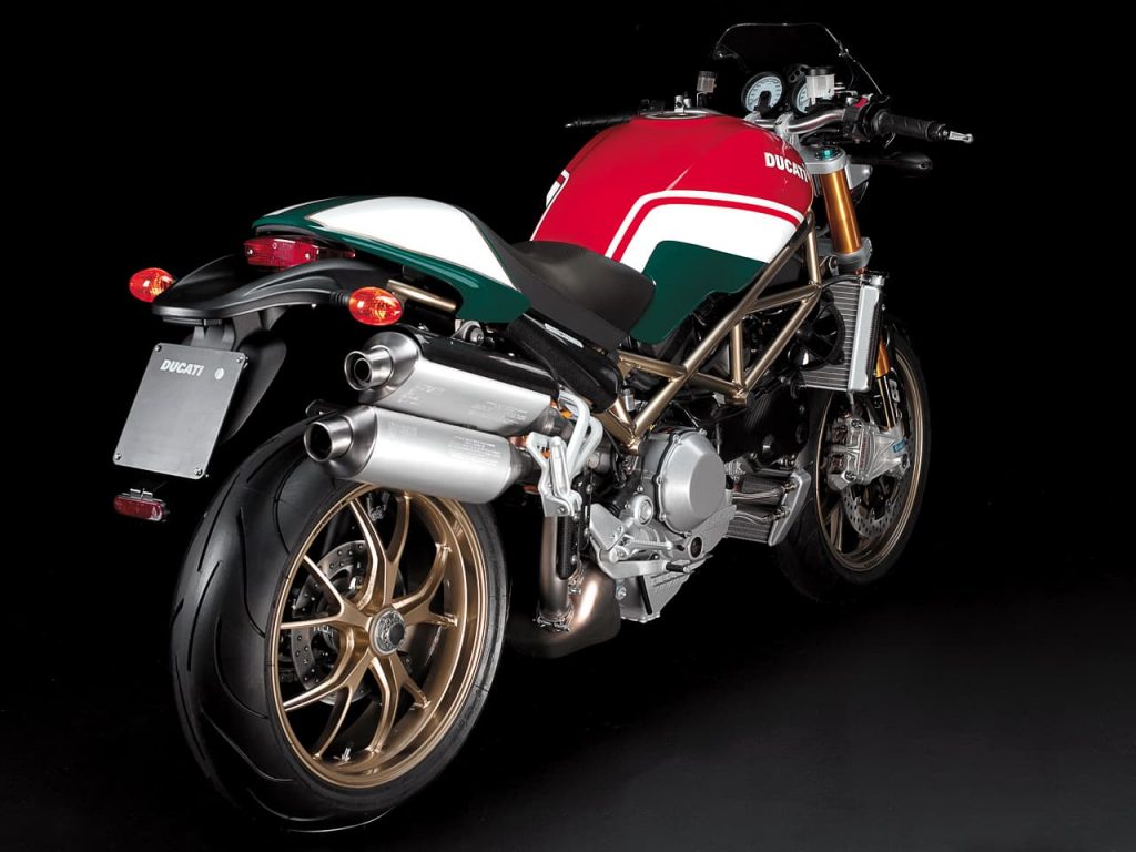 Ducati Monster S4Rs Tricolore RHS diagonal