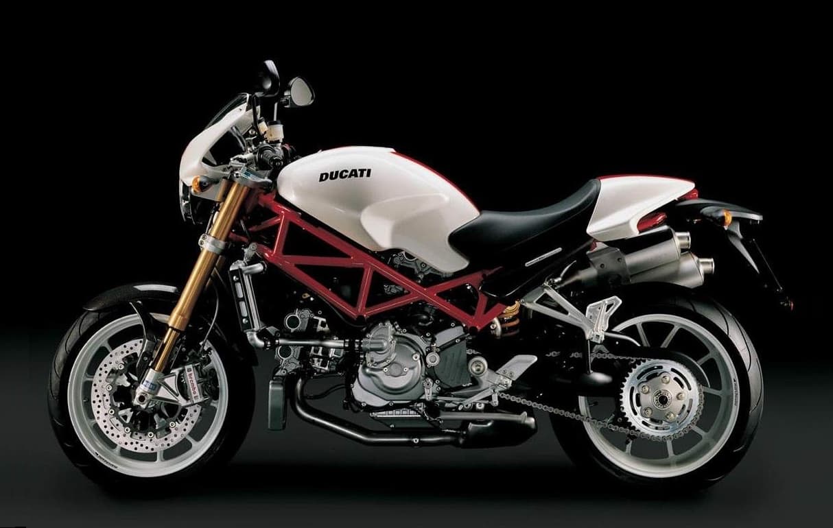 Ducati Monster S4Rs white LHS