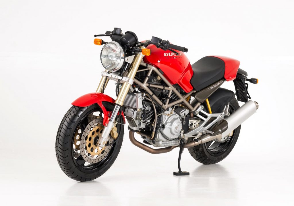 Ducati Monster 900 Red LHS front left studio