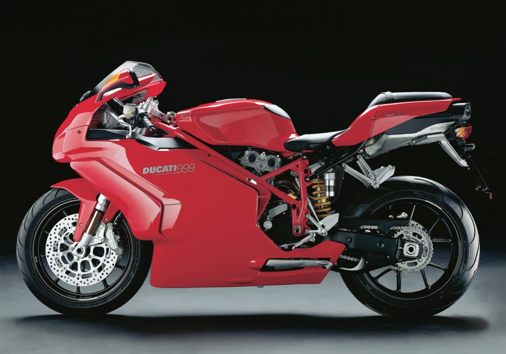Red Ducati 999 base model LHS studio